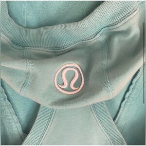 Lululemon Turquoise hooded sleeveless top
